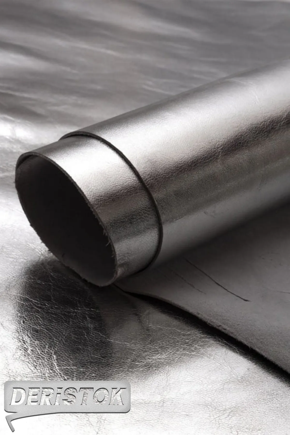 Kağıt Baskılı Oğlak Derisi Gümüş