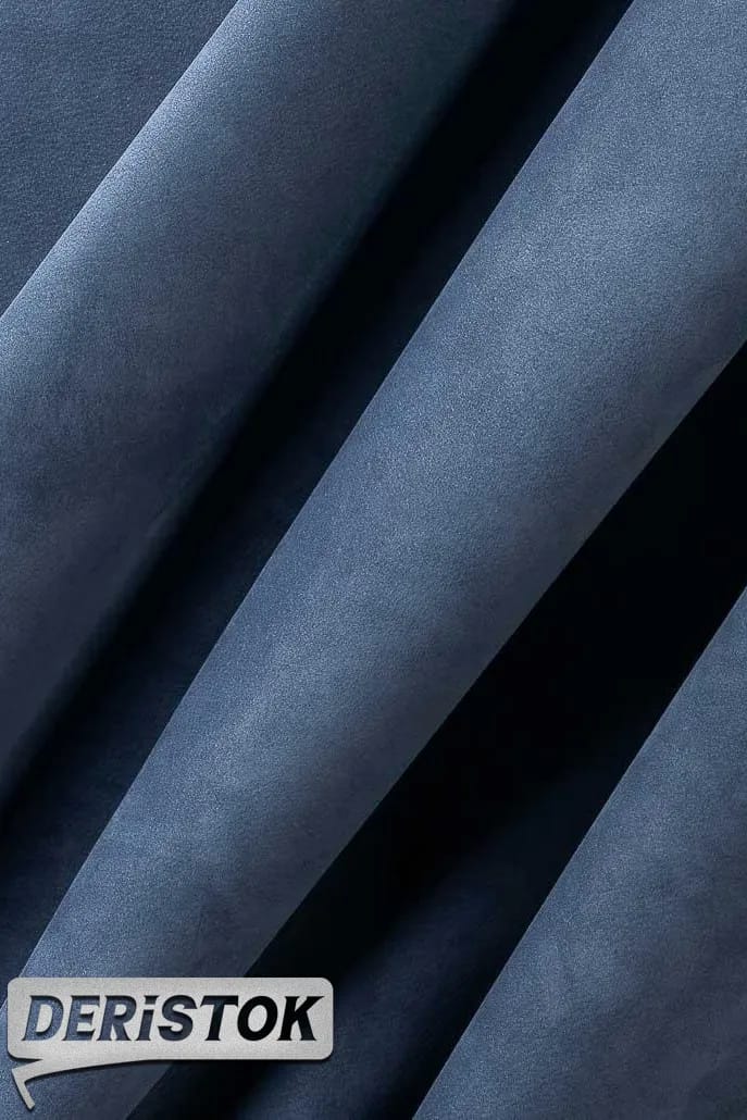 Nubuk Dana Derisi Çelik Mavisi - 1