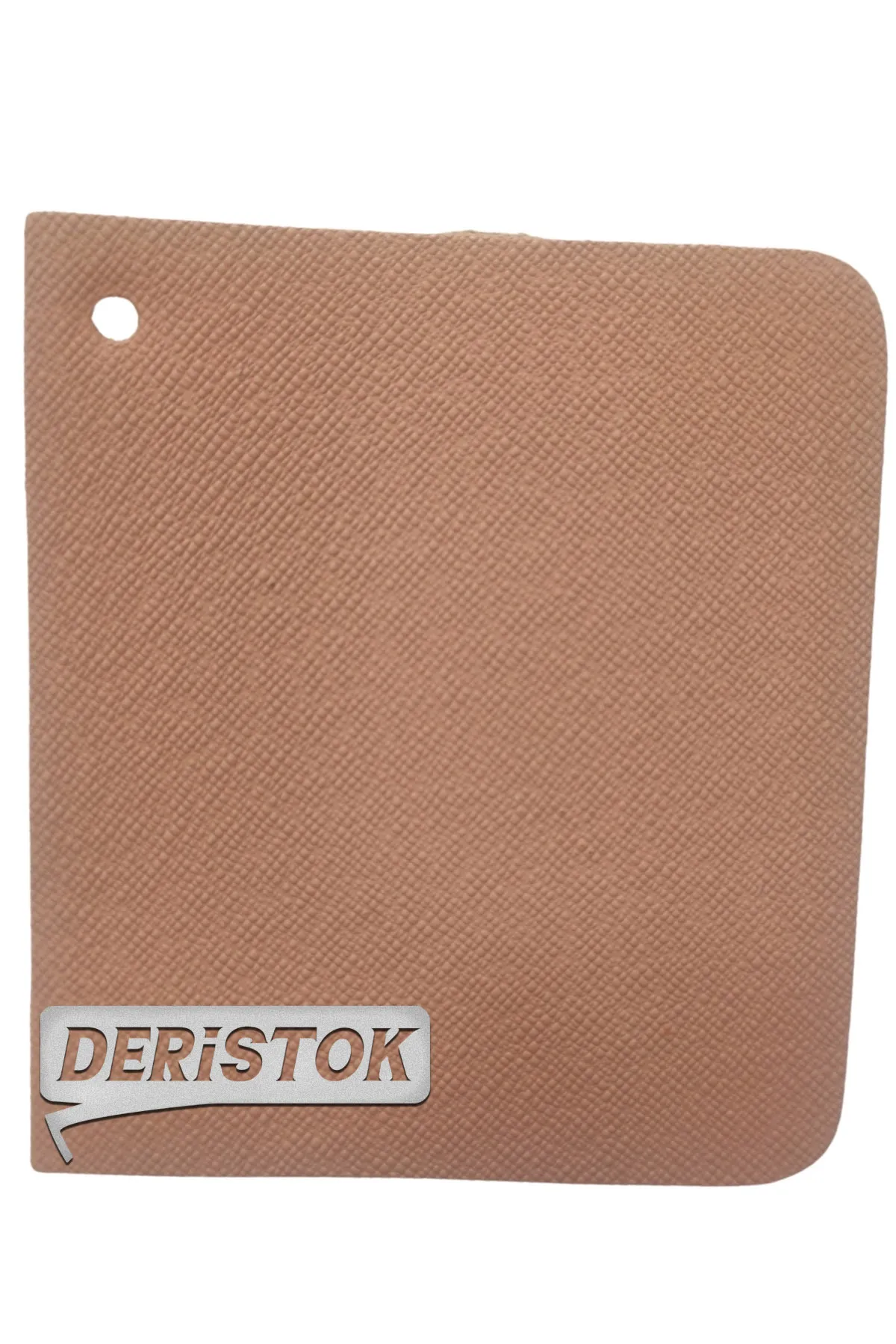 Çantalık Çuval Desenli Deri Gül Kurusu