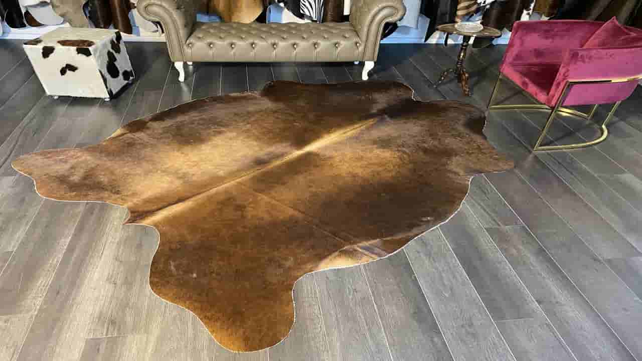 Fiesta Leather Art Hakiki Deri Dana Postu Kahve 190 x 255