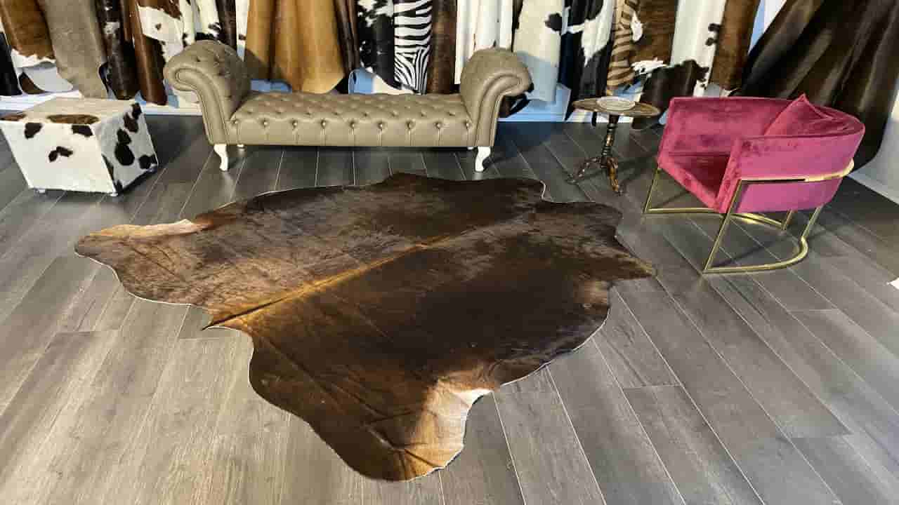 Fiesta Leather Art Hakiki Deri Dana Postu Kahve 200 x 210