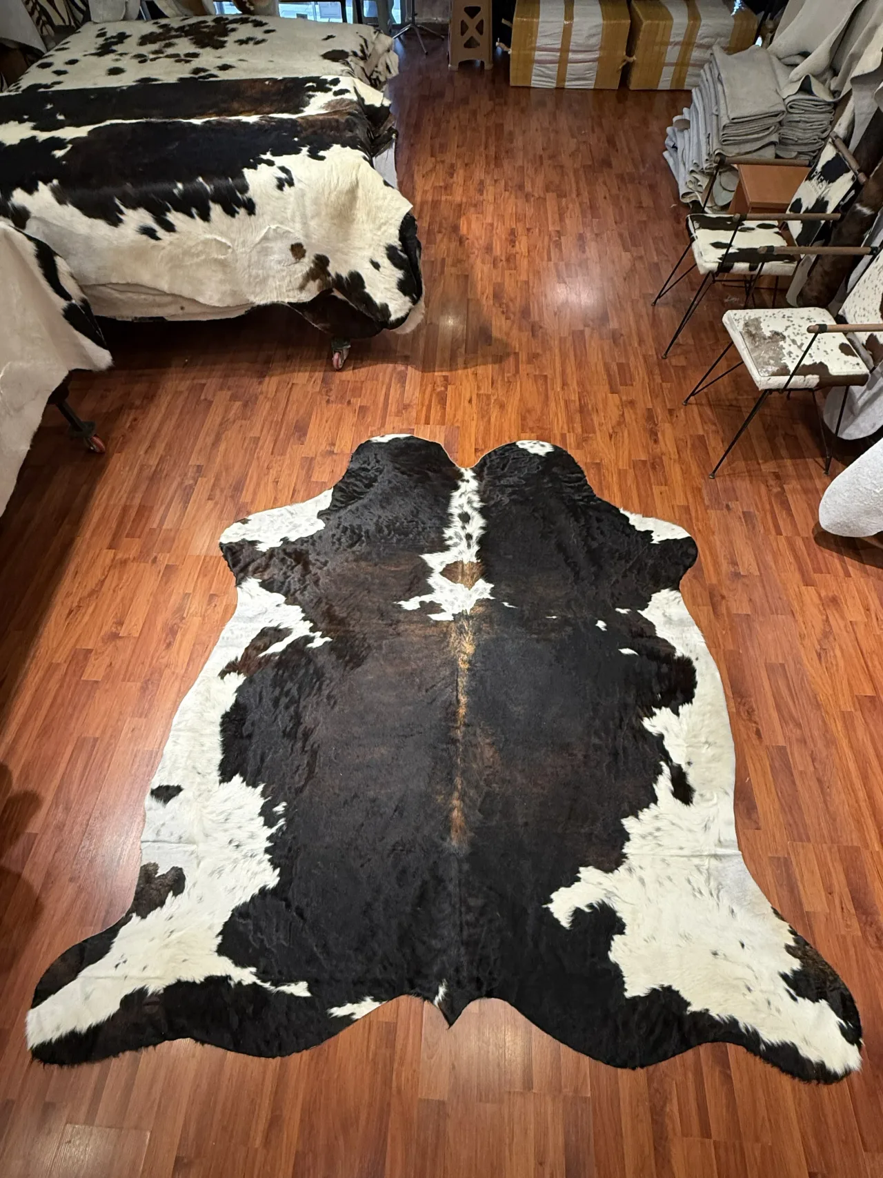 Fiesta Leather Art Hakiki Deri Dana Postu EGZOTİK 195X220 - 1